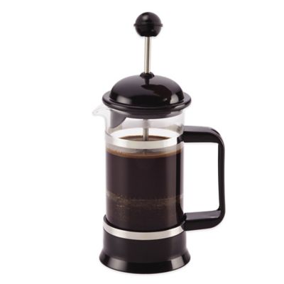 BonJour 3-Cup La Petite French Press and Frother Set in Black - Bed Bath & Beyond